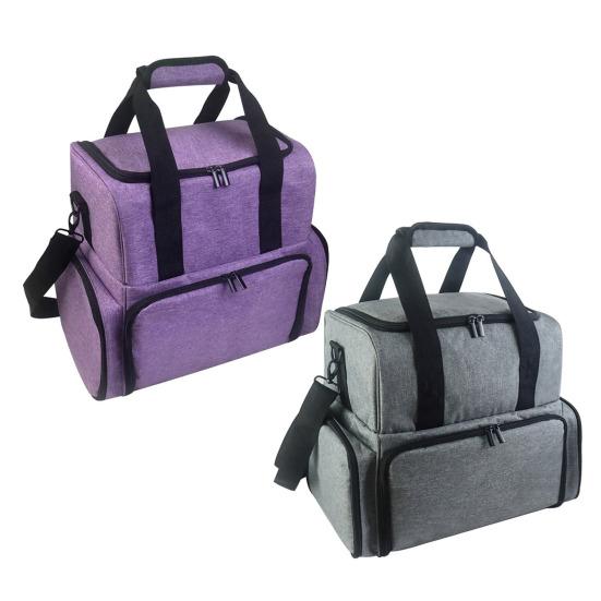 Очень большой органайзер для лака для ногтей с ручкой, большой вместимости, застежка-молния, маникюр