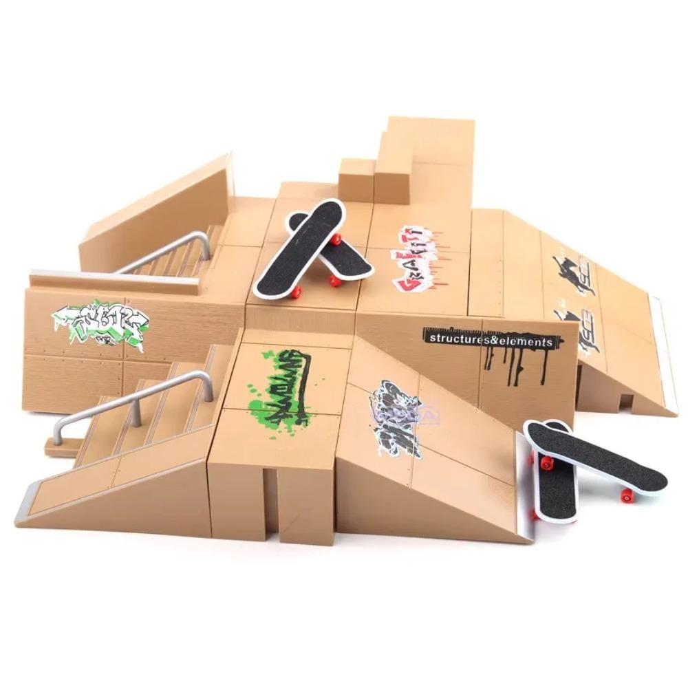 Набор ramps для DIY фингерборда, дека, мини-скейтпарк, мини-трюковой фингерборд, тренировка для детей, подарки