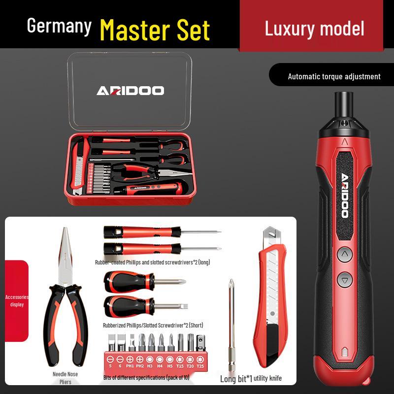Немецкий аккумуляторный ручной автоматический электрический набор отверток - Маленький бытовой инструмент с литиевой батареей