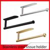 1 шт. Держатель для салфеток из нержавеющей стали 304, самоклеящийся двойного назначения держатель для полотенец, настенный пластиковый держатель для пищевой пленки, держатель для бумаги для кухни и ванной комнаты
