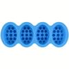 4 -Cavities Silicone Massage Soap Mold Oval Candy Making Mould Caking Baking Tray Muffin Cups