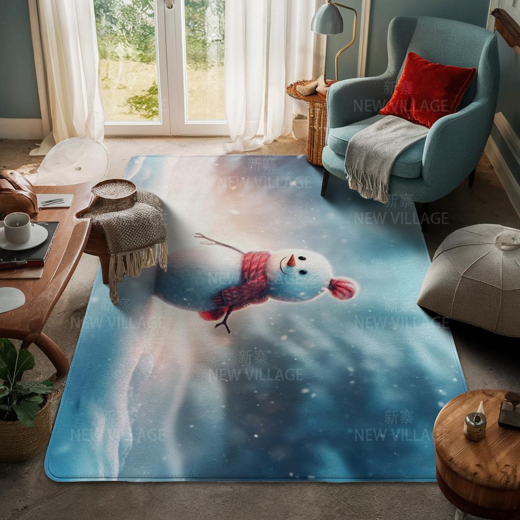 Ковер у входа в дом Домашний коврик у двери Гостиная Ванная Комната Ноги ванная комната Нескользящие коврики с водопоглощением для ванной Счастливого Рождества зима