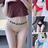 Mid-rise Elastic Waistband Hip Lifting Sport Briefs Sexy Letter Print Seamless