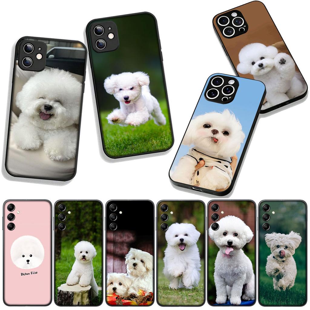 Phone Cover Bichon Frise Dog Cute Pet Casing for OPPO A54 A40 A60 A80 A18 A16 A17 A38 A78 A79 A57 A55 A96 A15 A12 Case