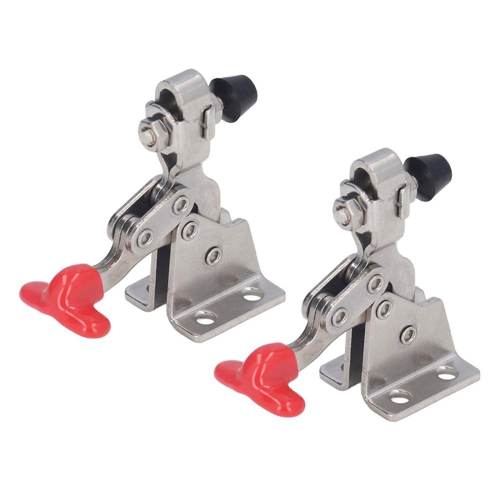 2pcs Precision Vertical Toggle Clamp Adjustable Quick Release Clamp Heavy Toggle Clamps  Welding