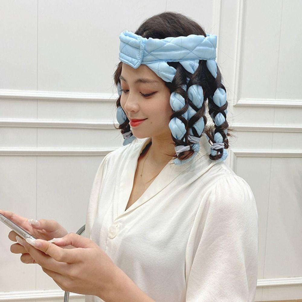 DIY Overnight Hair Rollers Flexible No Heat Curling Rod Removable Heatless Hair Curlers  Sleeping