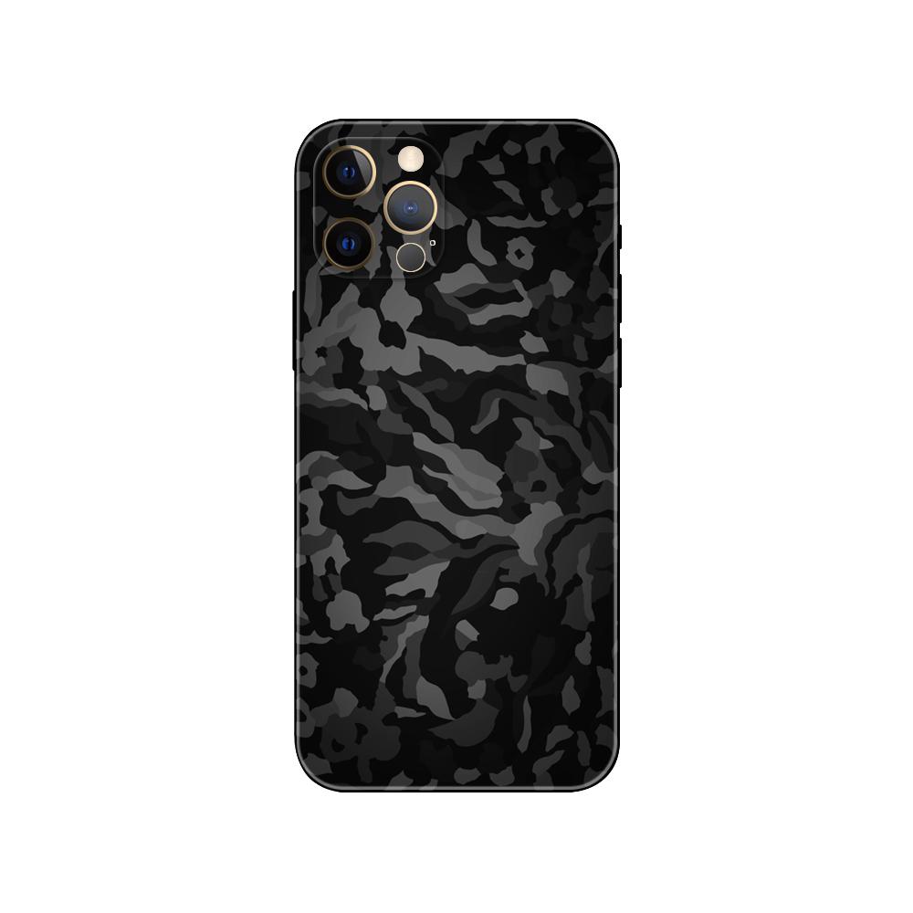 Черный камуфляжный чехол для телефона для iphone 5 5s 2020se 6 6s 7 8 plus x 10 XR XS 11 12 13 mini pro MAX черная задняя крышка из ТПУ