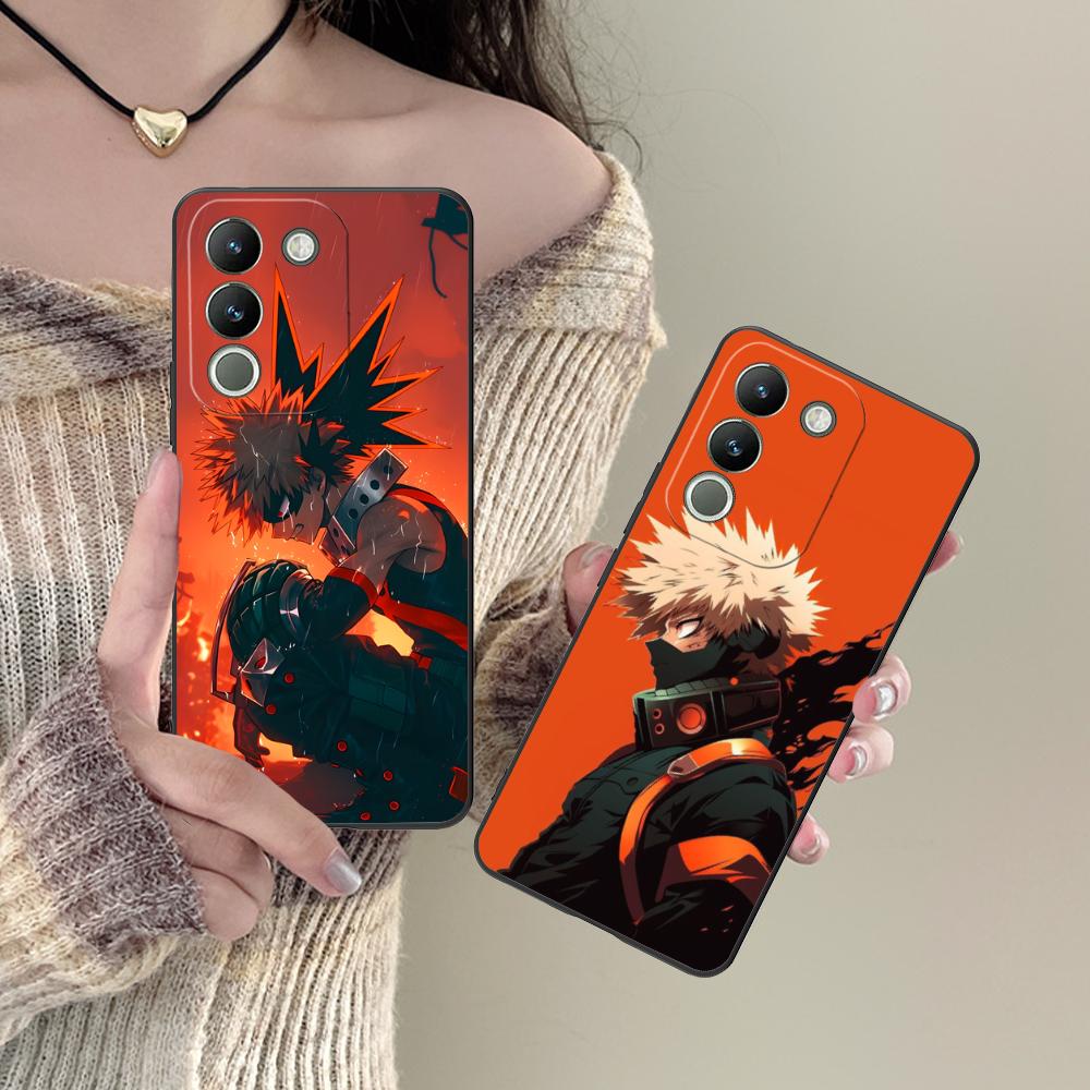 MHA Bakugo Mobile Phone Case for VIVO V60 V50 V40 V30 V29 V27 V25 V23 Pro Lite 5G Colorful Printing Cover Smartphone Cellphones