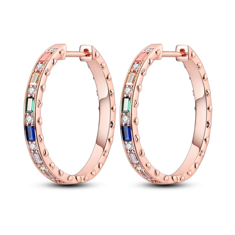 Hoop Earrings New silver 925 Rainbow, Shell, Women's Earrings Making jewelry For Women as Wedding Party Gifts