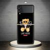 Модный брендовый чехол Bear для Samsung Galaxy Z Flip 4 3 5G, черный твердый чехол ZFlip 4 3, роскошный противоударный бампер