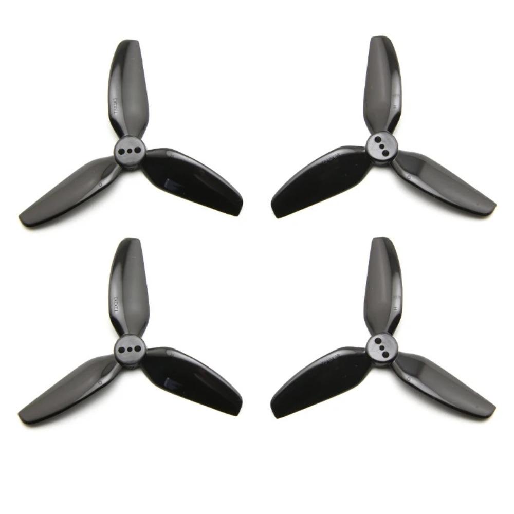 2Pairs New PC Prop T3X3X3 Propeller 3inch Drop-proof 3030 3-Blade Props 3 Blades Forward and Reverse Propeller Drone CineLog