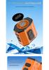 Portable Waist-Hanging Fan with Flashlight & SOS - Outdoor Construction Cooling Tool with Stand