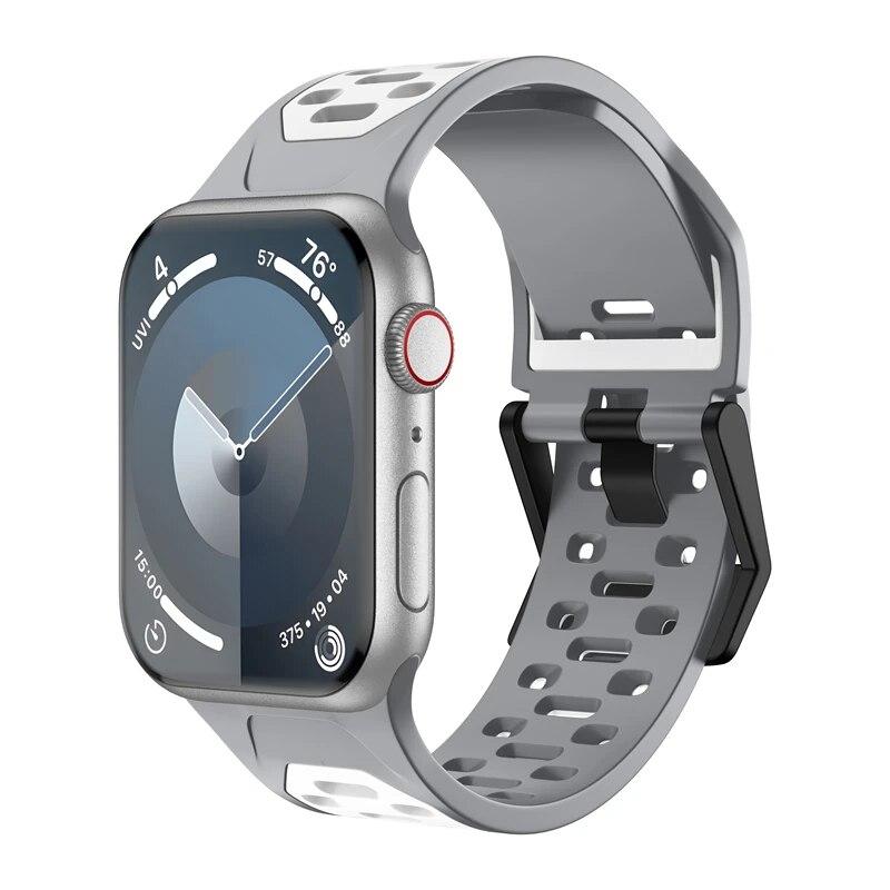 Классический ремешок для Apple Watch Band 44 мм 45 мм 49 мм 40 мм 41 мм 38 мм 42 мм Мягкий силиконовый спортивный браслет Iwatch Serise 9 8 7 SE 6 5 9 Ultra 2