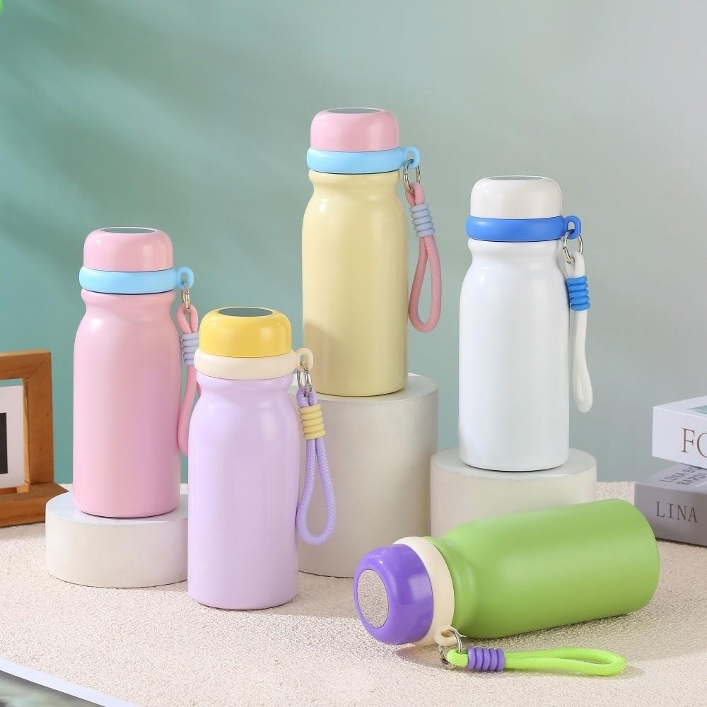 Portable Straw Thermos Cup Stainless Steel Vacuum Flask Mini Insulated Water Bottle Household