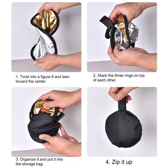 Round Reflector Two-in-one Fill Light Durable Compact Foldable Easy To Carry Photography Light