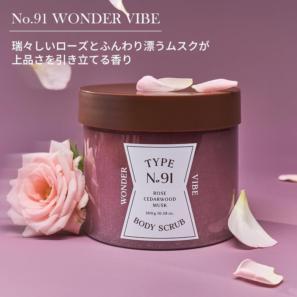 Type Body Scrub 91 WONDER VIBE Rose A Deep Fragrance That Expresses Calmness and Hydrating Scrub for Sensitive Moisturizing Dark Spots Body Skin Bath