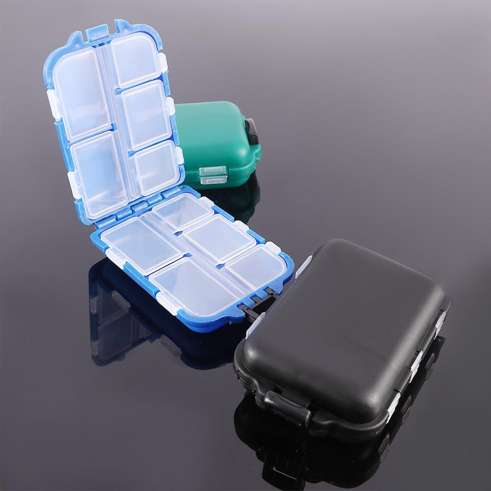 Portable Accessory Tool Square Fishhook Box Lure Container Bait Storage Case Fishing Tackle Boxes