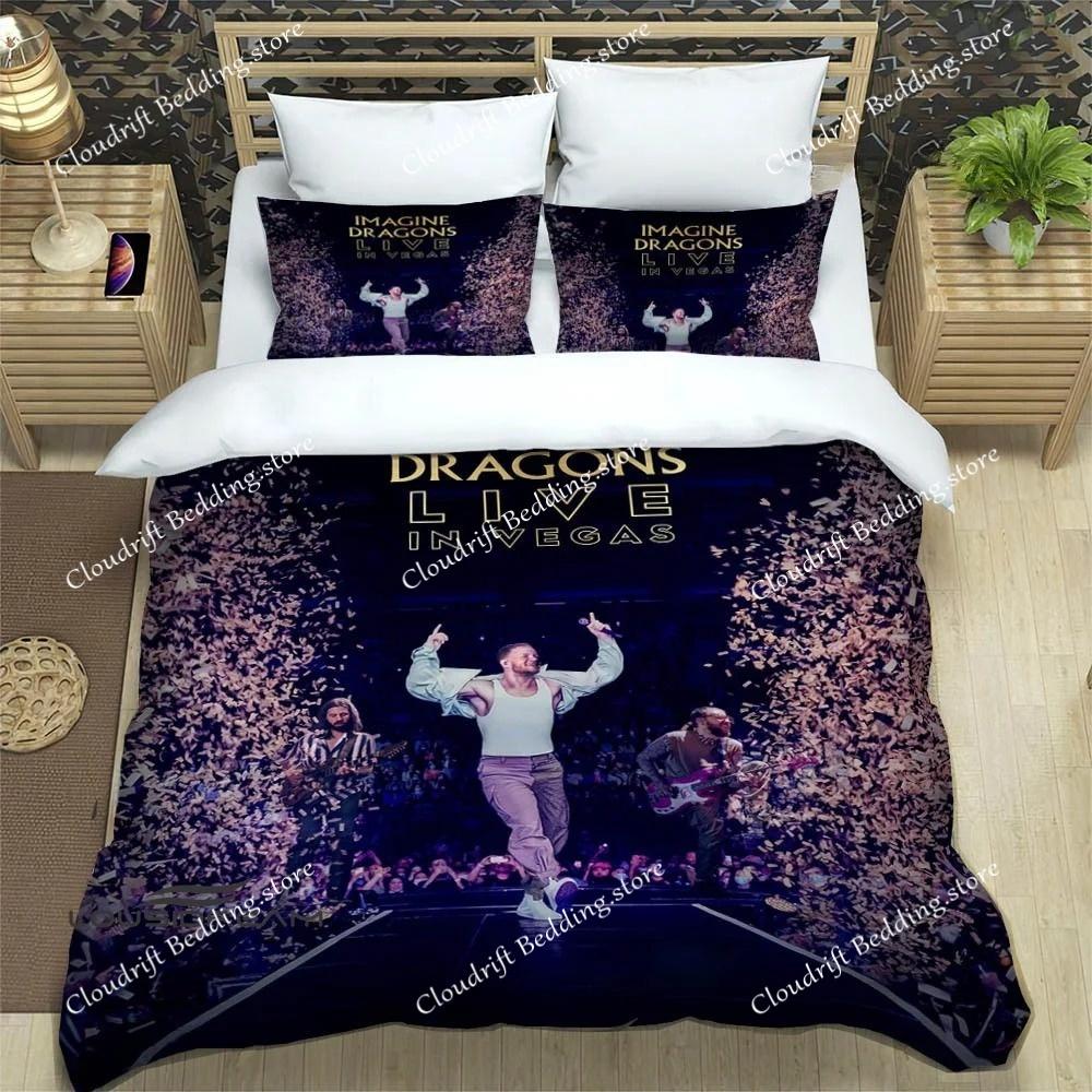 Rockband Imagine Dragons Bettwäschesets Exquisites Bettzubehör-Set Bettdeckenbezug Bettdecken-Set Bettwäscheset Luxuriöses Geburtstagsgeschenk