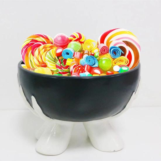 Керамическая фруктовая тарелка, блюдо для сухофруктов, сервировочная тарелка для кухни, многоразовый контейнер для хранения закусок