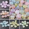 Home Party Supplies Double Sided Fashion Acrylic 16mm UV Jewelry Making Loose Beads Embossed Material DIY Accessories Fine Flashing Abacus 10pcs