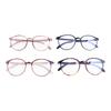 Очки с защитой от синего света с принтом Женские Очки для зрения Круглая оправа Очки Корейский стиль Компьютерные очки
