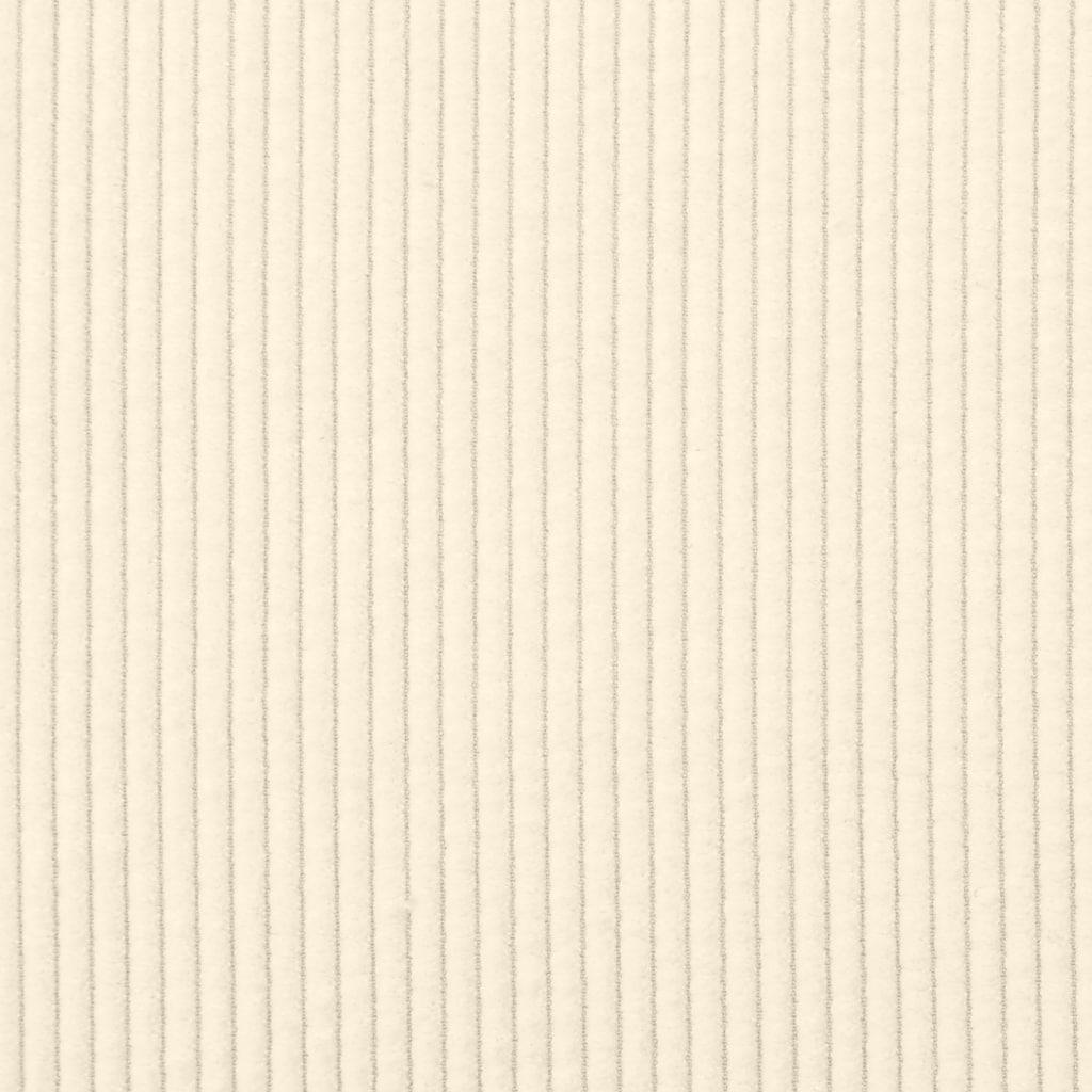 Cream Cord Fabric Chaise Lounge with Cushion