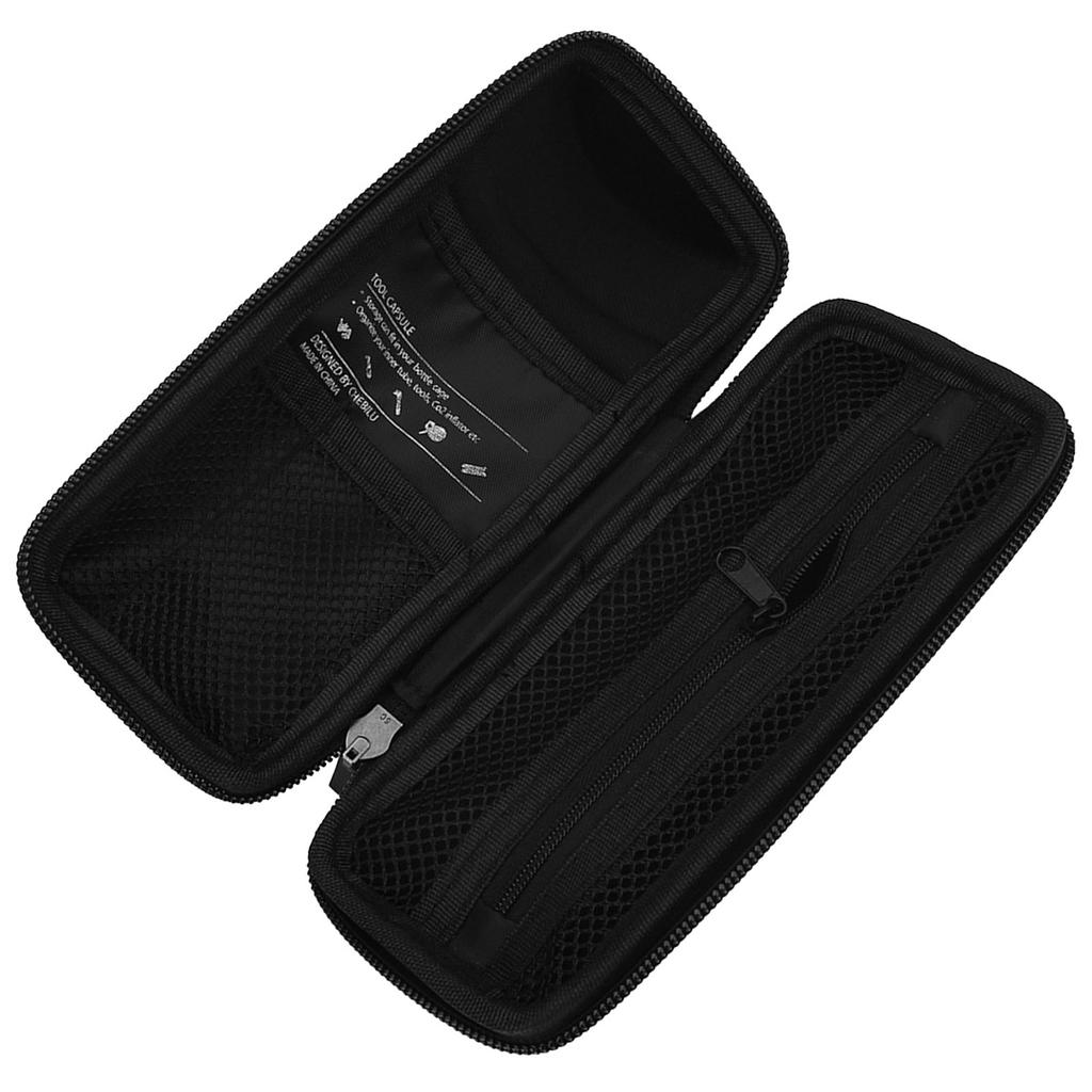 Waterproof Mountain Bike Repair Kit Tool Storage Bag for Cycling Maintenance Pack Box Black