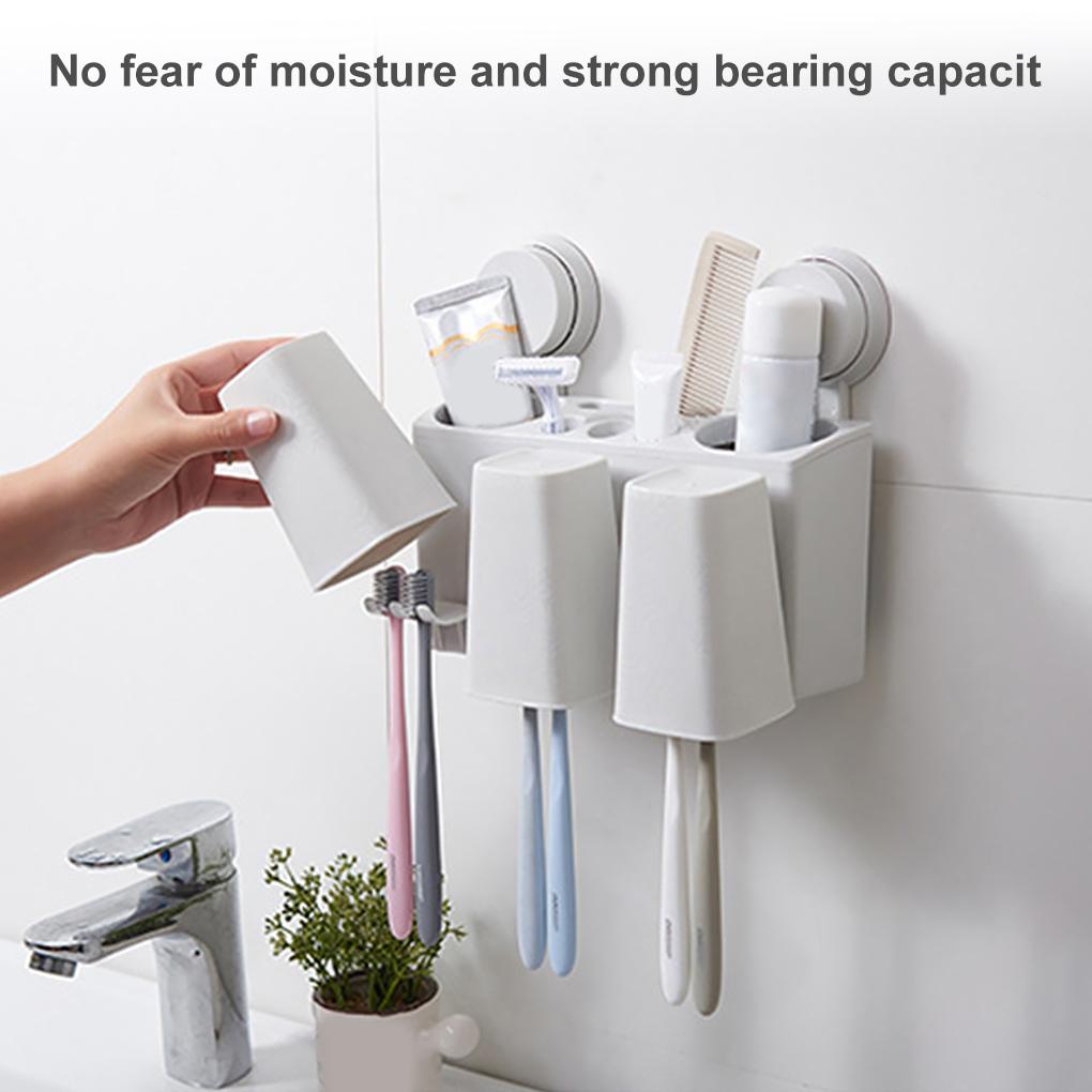 Держатель зубных щеток, органайзер, настенный держатель для зубной пасты в ванной, контейнер для ополаскивателя полости рта