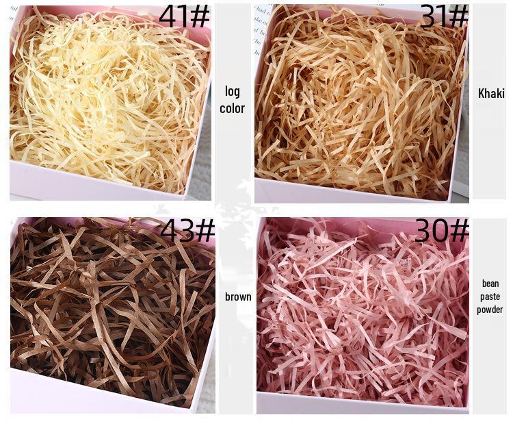 Raffia Shredded Paper Filler for Wedding Candy Boxes - Multiple Colors, 1kg