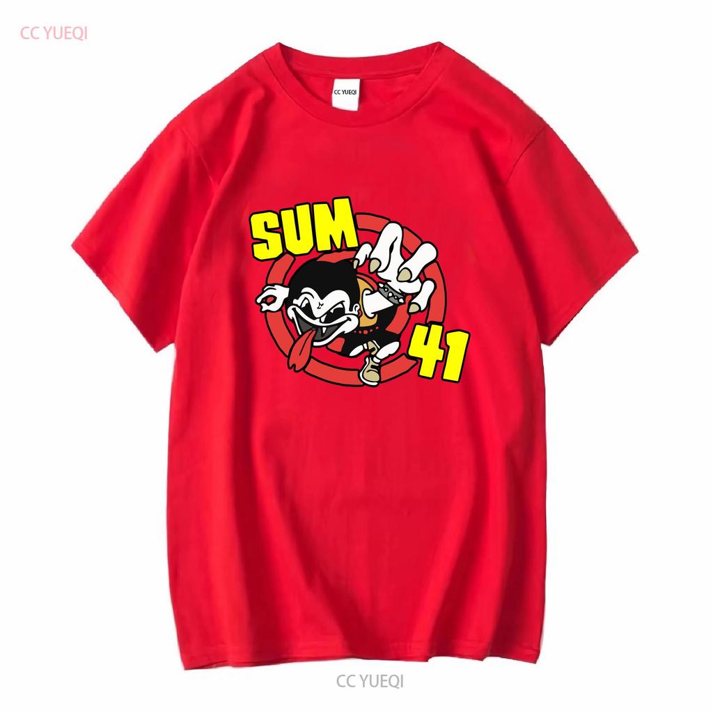 Редкая футболка SUM 41 Черная Размер от S до 5XL Хлопок M1519 с длинным или коротким рукавом винтажная Стильная стирка Универсальный уличный стиль