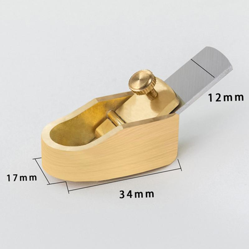 Small Brass Convex Bottom Cutter Portable Adjustable Hand Planer Luthier Violin Thumb Copper Carving Tools Wood Making Tools
