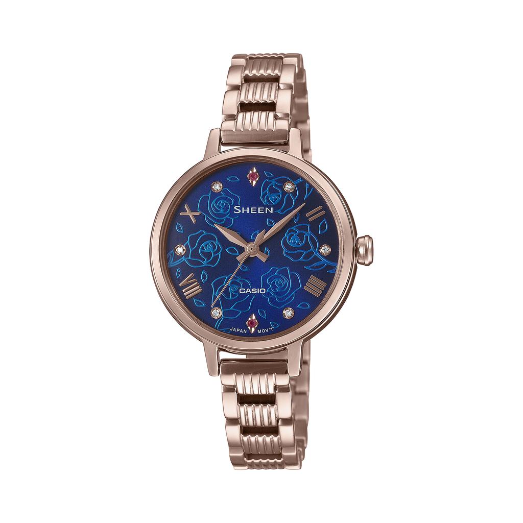 Casio Men's Stainless Steel 50M Water Resistant Analog Quartz Watch SHE-4549CG-2A