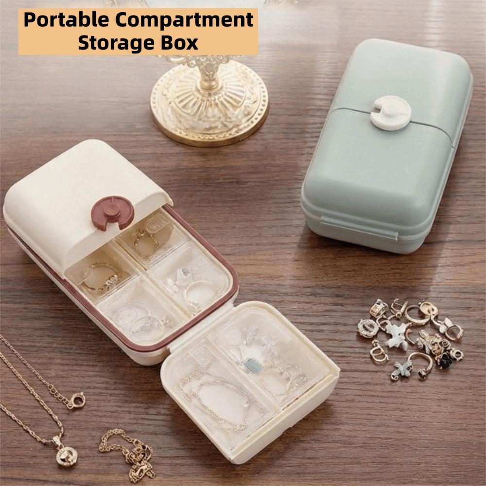 Plastic 10 Grids Pill Case Sealed Pill Dispenser Multi-functional Weekly Pill Box Travel
