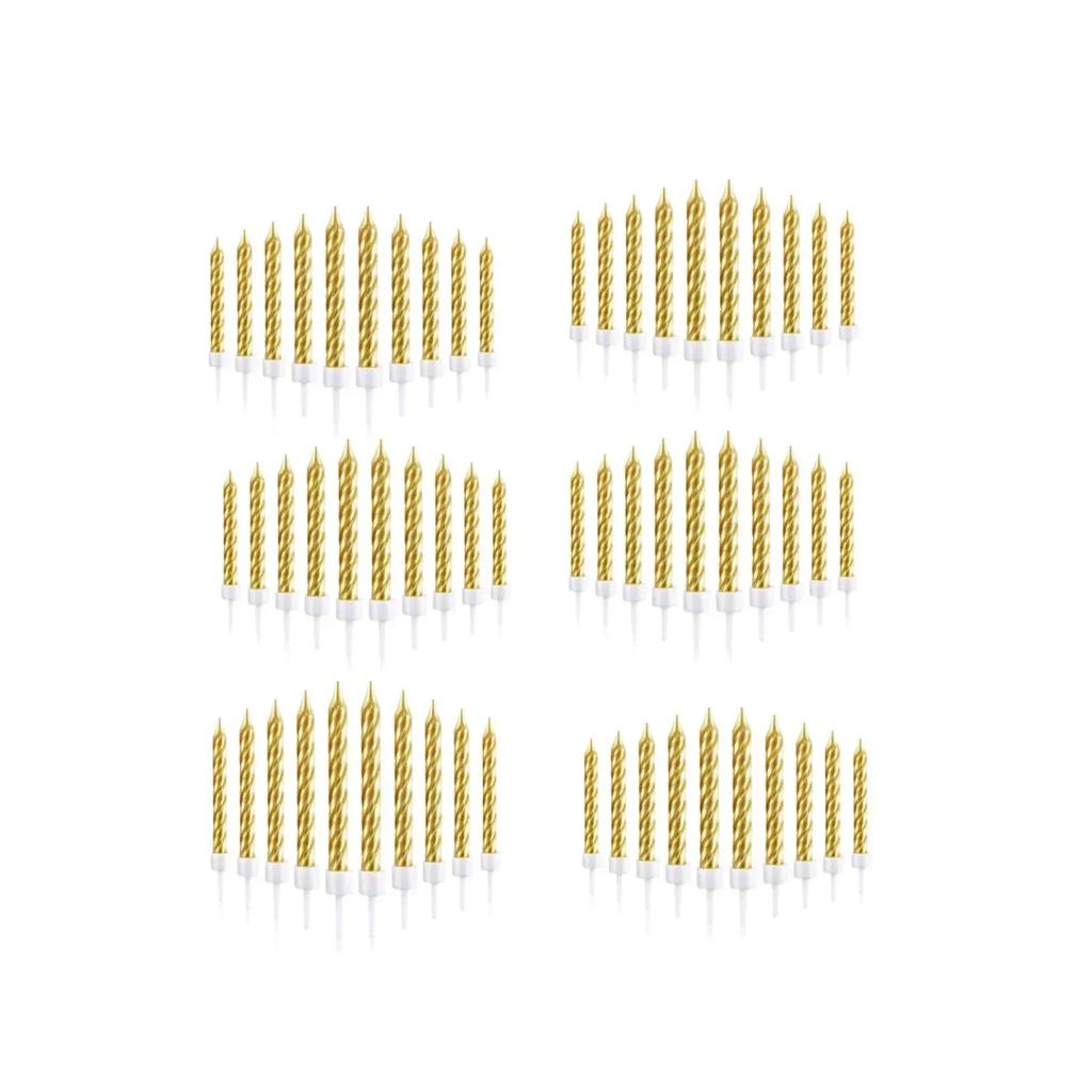 10 шт. Градиентные свечи для торта на день рождения Идеальные рождественские свадебные тематические вечеринки Украшения для торта на день рождения