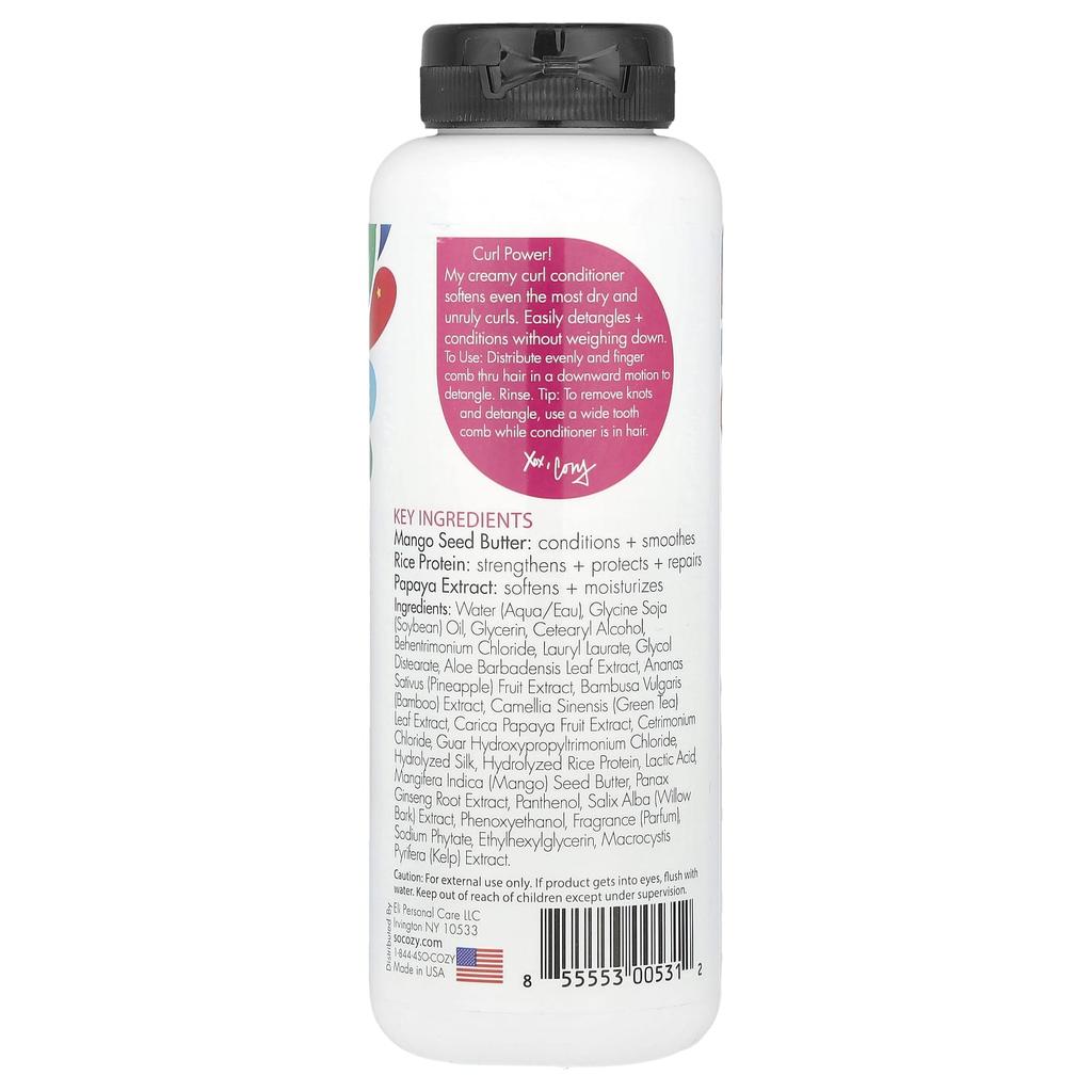 SoCozy Детский кондиционер для вьющихся волос, ультраувлажняющий кондиционер, 10,5 жидких унций (311 мл)