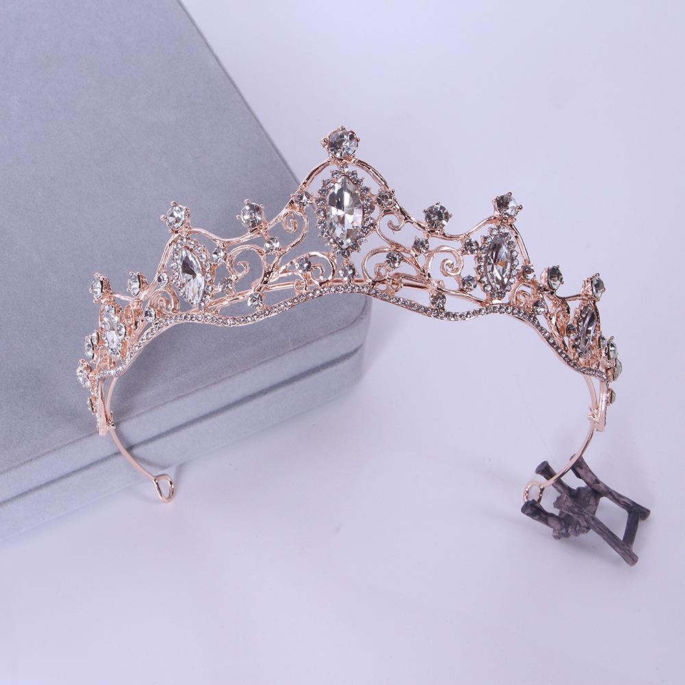 Bridal Headband Crown Bridal Wedding Jewelry Headdress Hair Clip Crown Hair Clasp