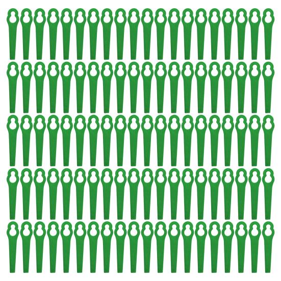 20/50/100Pcs Mower Cutter Blades Ergonomic Design Universal Simple Installation Lawnmower Plastic Cutting Blade Parts Kit