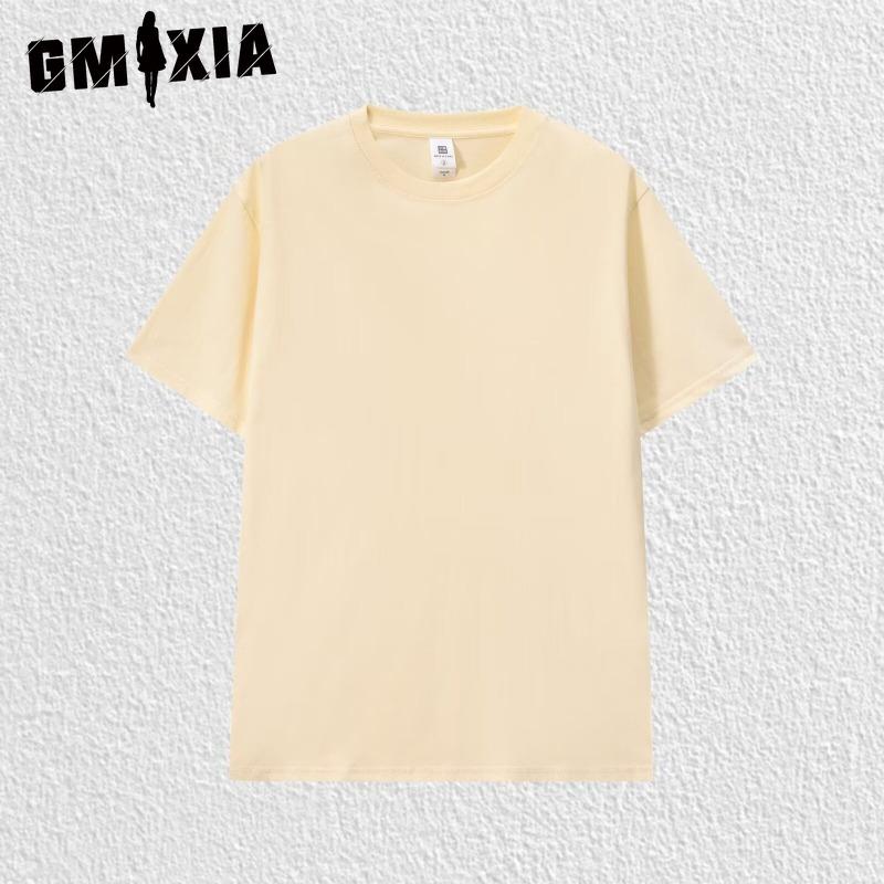 GMXIA Хлопковая футболка с коротким рукавом, мужская модная свободная рубашка с половиной рукава, сострадательная рубашка с принтом