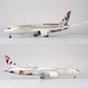 43СМ 1/130 Модель самолета B787 Dreamliner Авиакомпания Etihad Модель самолета Легкий самолет Подарки для взрослых Дисплей Домашний декор Аксессуары