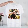 My Hero Academia Hip Hop Streetwear T Shirt Harajuku Todoroki TShirts Short Sleeve Casual Bakugou Deku Anime T-Shirt Tops Tees