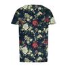 Women's Fashion Printed Casual Pleated Round Short Sleeve T-Shirt Top