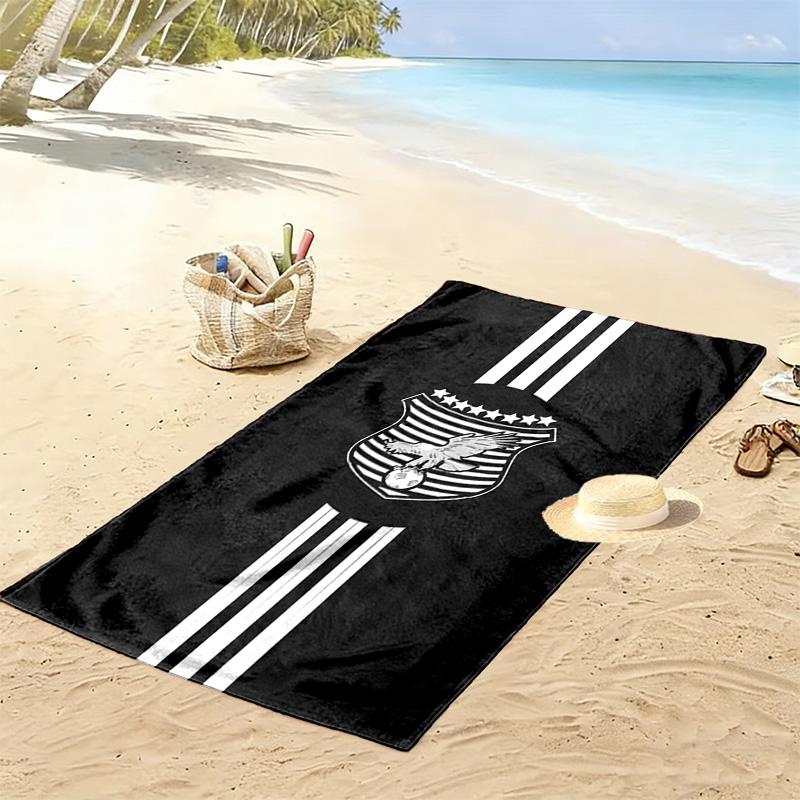 Alkarama SC Print Beach Towel, Large Soft Quick Dry Towel for Beach Camping Swimming