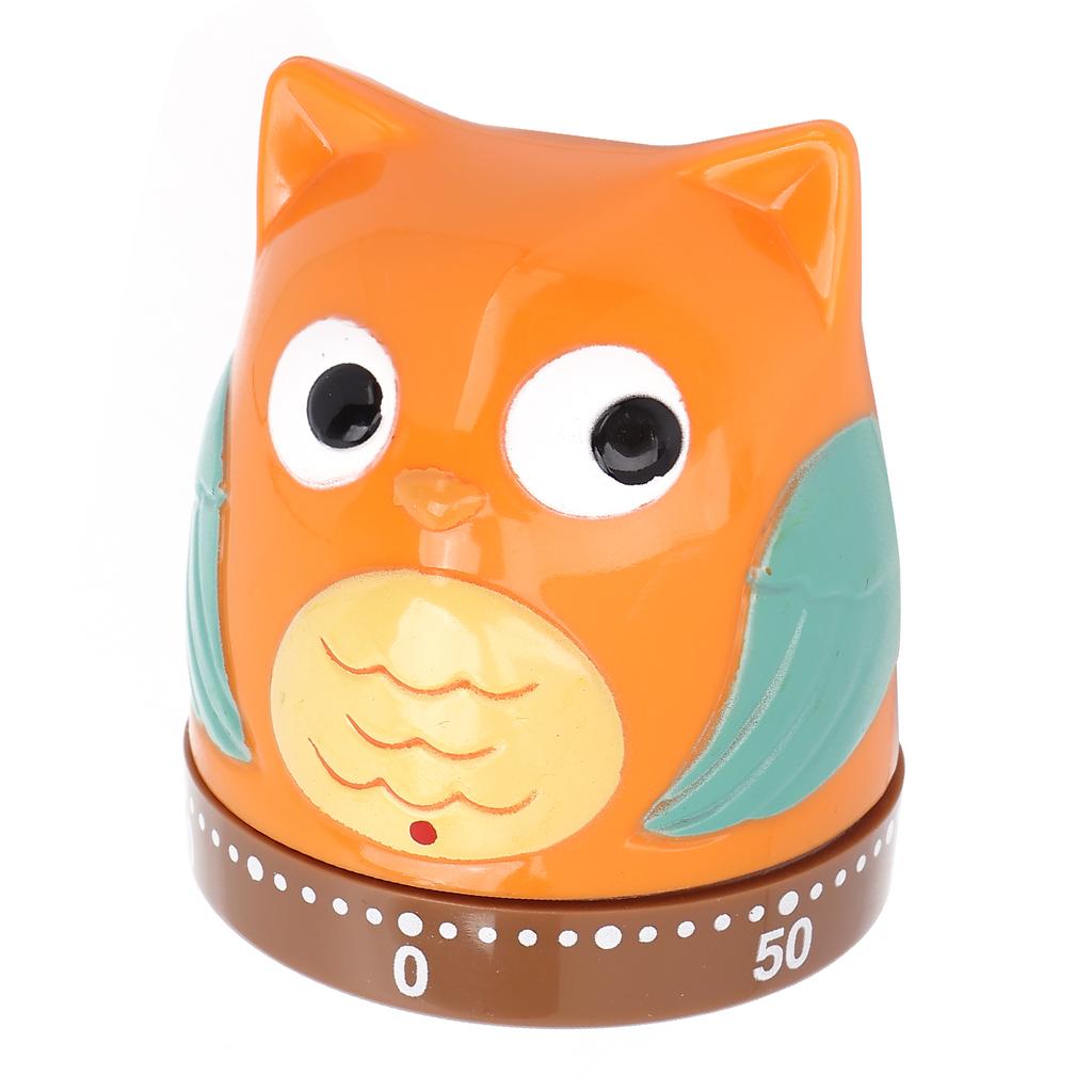 Мультяшный Милый Механический Таймер с Заводом на 60 Минут, Вращающийся Таймер Обратного Отсчета для Обучения