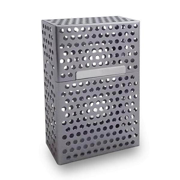 Коробка для сигарет из синего микроперфорированного алюминия