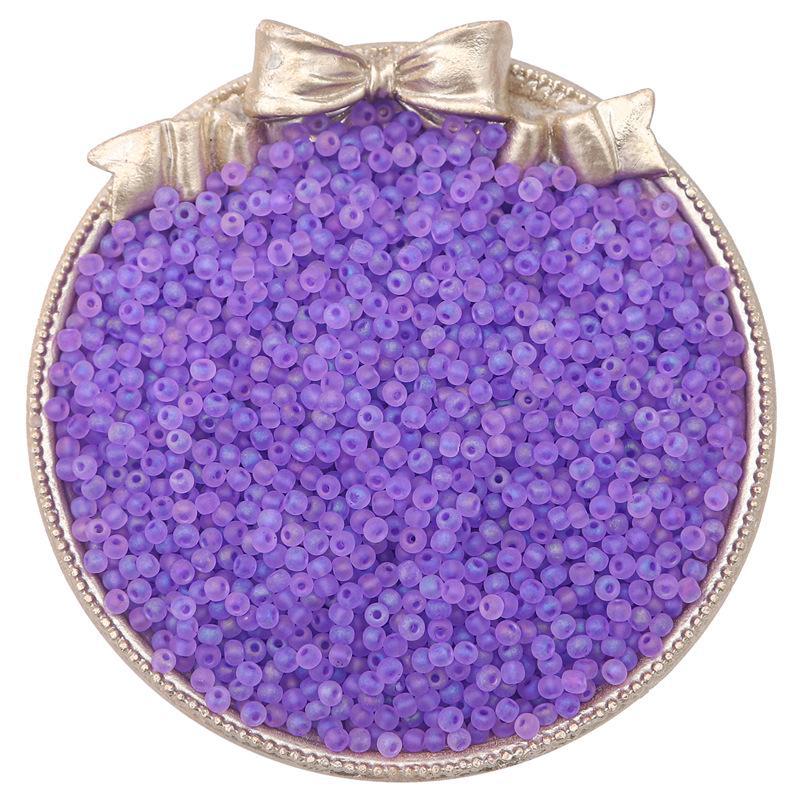 Изготовленные вручную высококачественные стеклянные матовые рисовые бусины для создания украшений из бисера своими руками.