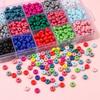 Бусины ручной работы 100 шт. Цветные акриловые бусины для счетов, разделительные бусины, свободные бусины, аксессуары для украшений своими руками, подвесной браслет для автомобиля, материалы для бисероплетения