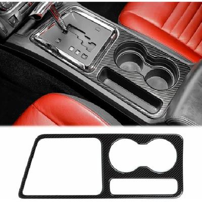 Декоративная накладка на панель переключения передач и подстаканник Для Dodge 2009-14 Challenger Углепластик