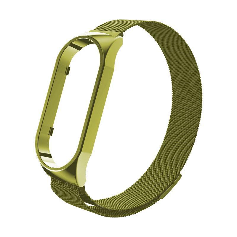 Xiaomi Mi Band 7 Миланский магнитный металлический ремешок и защитный чехол из нержавеющей стали