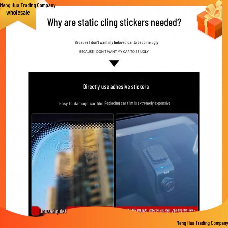 Static Car Sticker for Insurance, Inspection & Dash Cam