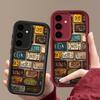 Матовый противоударный чехол с принтом номерного знака для Samsung S25 Ultra S24 FE S23 A56 A36 A16 A15 A55 A35, защита линз, мягкий силиконовый чехол для телефона из ТПУ